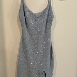 Elegant Gray Sleeveless Dress